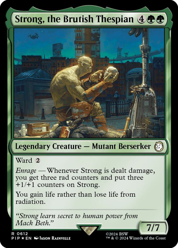 Strong, the Brutish Thespian 612 (Universes Beyond: Fallout)  - Foil | Good Games Adelaide SA