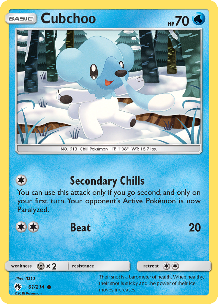 Cubchoo (61/214) [Sun & Moon: Lost Thunder] | Good Games Adelaide SA