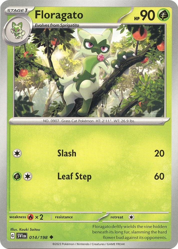 Floragato 014/198 (SV01: Scarlet & Violet Base Set)  | Good Games Adelaide SA