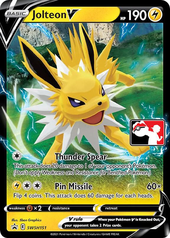 Jolteon V Series 1/2 SWSH151 (Prize Pack Series Cards)  - Holofoil | Good Games Adelaide SA