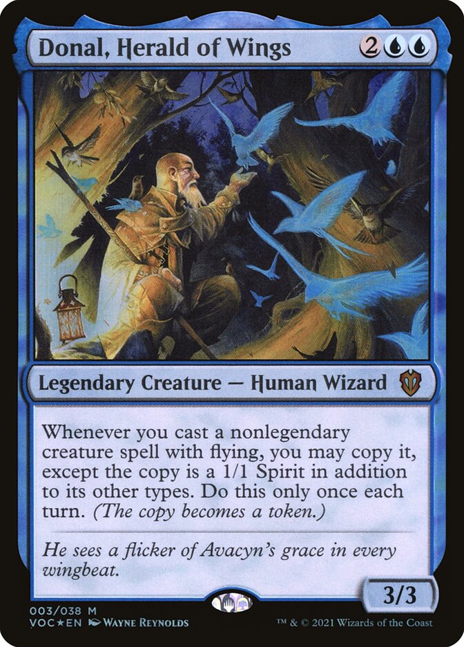 Donal, Herald of Wings 3 (Commander: Innistrad: Crimson Vow)  - Foil | Good Games Adelaide SA