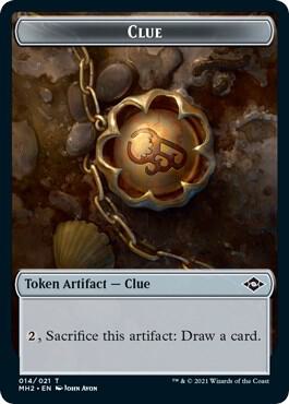 Clue 014 Zombie Double Sided Token 14 // 6 (Modern Horizons 2)  - Foil | Good Games Adelaide SA