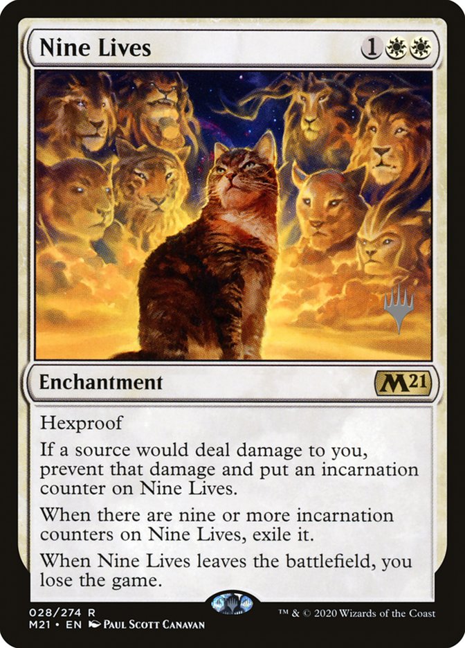 Nine Lives (Promo Pack) [Core Set 2021 Promos] | Good Games Adelaide SA