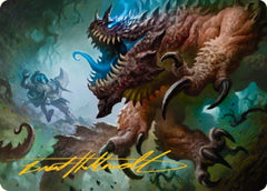 Basilisk Art Card (Gold-Stamped Signature) [Dungeons & Dragons: Adventures in the Forgotten Realms Art Series] | Good Games Adelaide SA