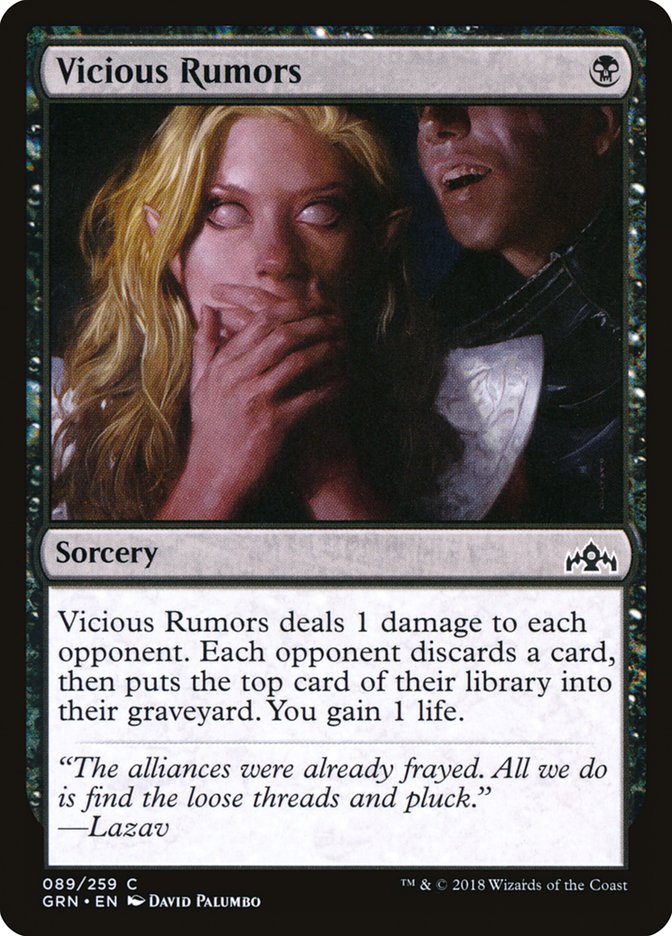 Vicious Rumors 89 (Guilds of Ravnica)  - Foil | Good Games Adelaide SA