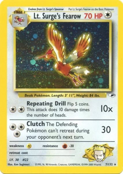 Lt. Surge's Fearow (7/132) [Gym Heroes Unlimited] | Good Games Adelaide SA
