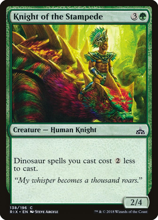 Knight of the Stampede [Rivals of Ixalan] | Good Games Adelaide SA