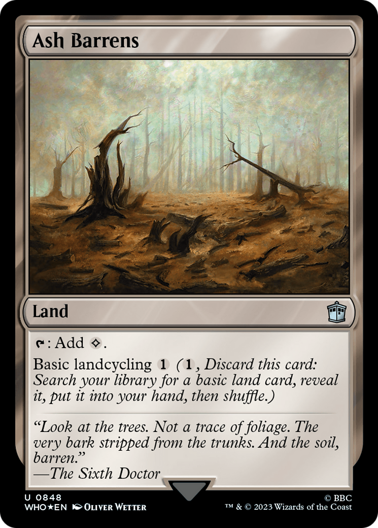 Ash Barrens (Surge Foil) [Doctor Who] | Good Games Adelaide SA