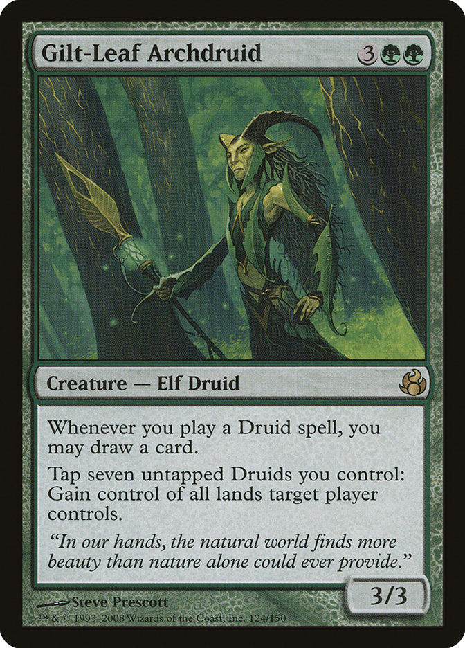 Gilt-Leaf Archdruid 124 (Morningtide)  - Foil | Good Games Adelaide SA