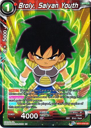 Broly, Saiyan Youth [BT11-018] | Good Games Adelaide SA