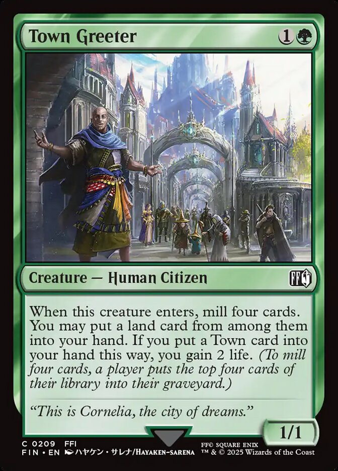 Town Greeter 209 (FINAL FANTASY)  - Foil | Good Games Adelaide SA