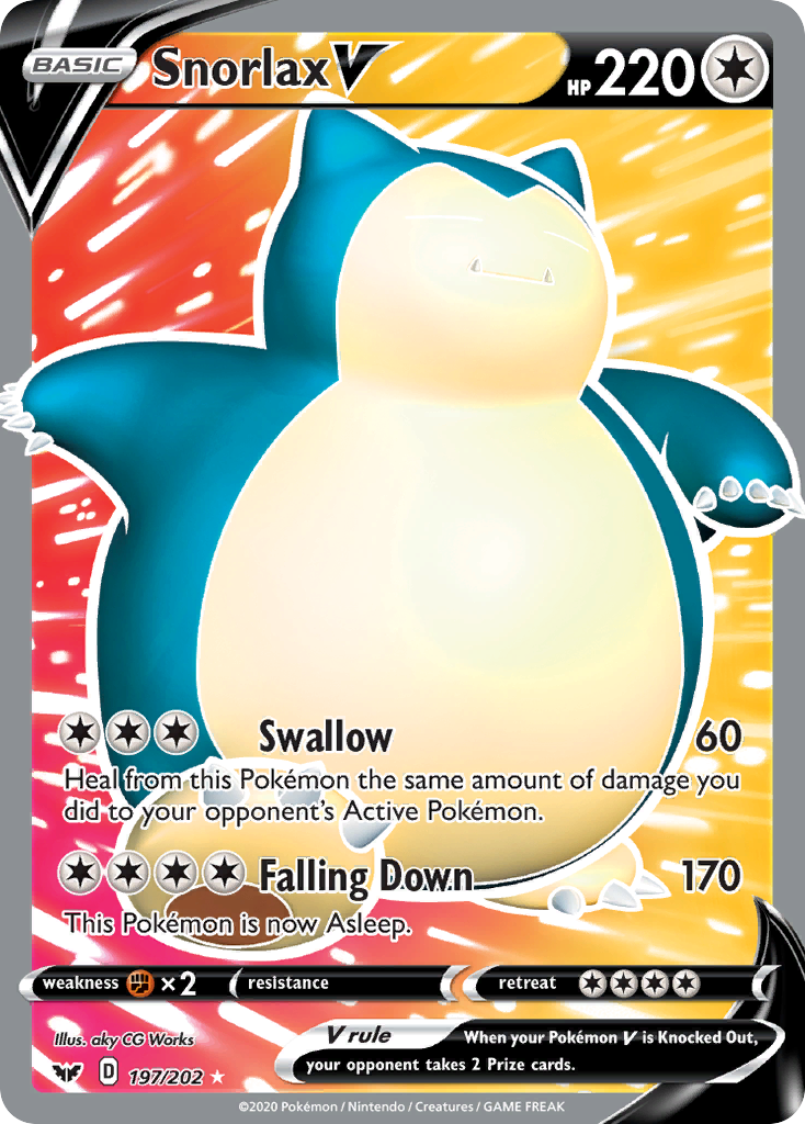 Snorlax V (197/202) [Sword & Shield: Base Set] | Good Games Adelaide SA