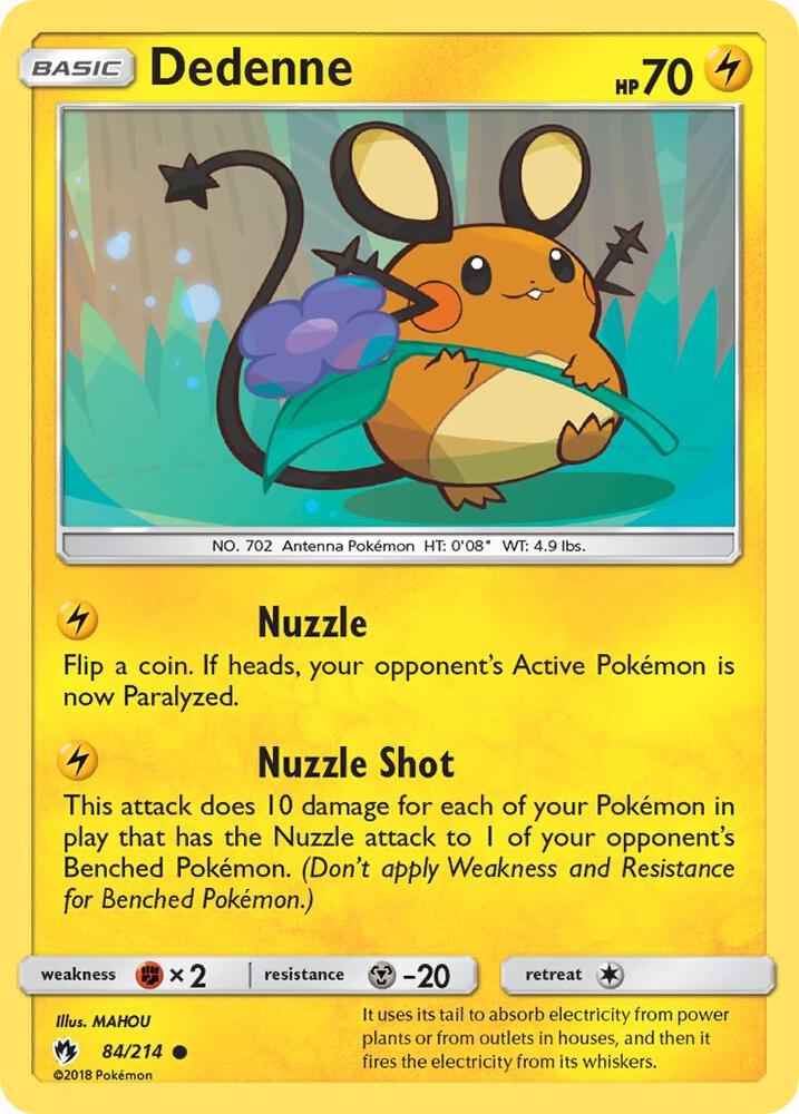 Dedenne 84/214 (SM - Lost Thunder)  | Good Games Adelaide SA
