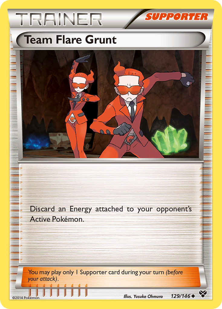Team Flare Grunt (129/146) [XY: Base Set] | Good Games Adelaide SA