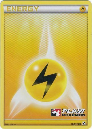 Lightning Energy (108/114) (Play Pokemon Promo) [Black & White: Base Set] | Good Games Adelaide SA