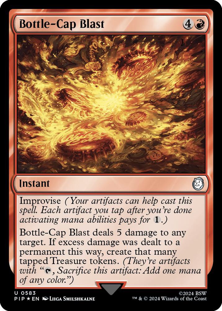 Bottle Cap Blast Surge Foil 583 (Universes Beyond: Fallout)  - Foil | Good Games Adelaide SA