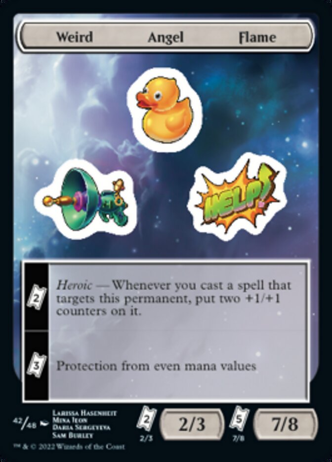 Weird Angel Flame [Unfinity Stickers] | Good Games Adelaide SA