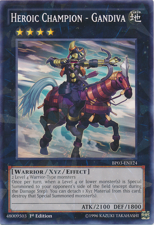 Heroic Champion - Gandiva [BP03-EN124] Shatterfoil Rare | Good Games Adelaide SA