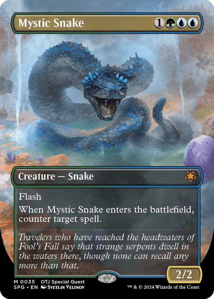 Mystic Snake 35 (Special Guests)  - Borderless Foil | Good Games Adelaide SA