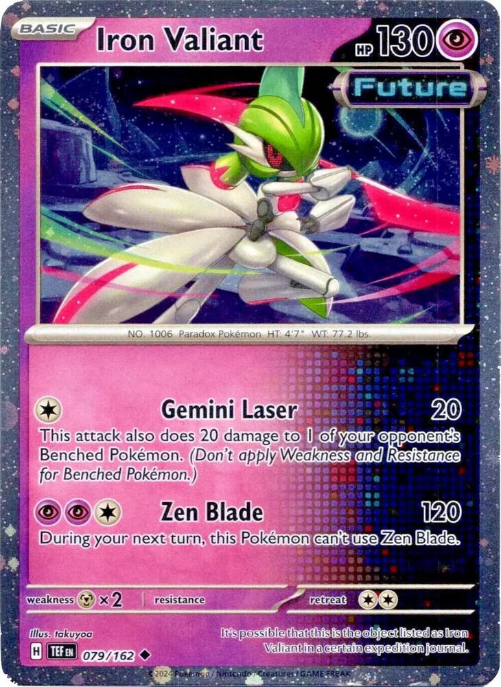 Iron Valiant 079/162 (Miscellaneous Cards & Products)  - Cosmo Holofoil | Good Games Adelaide SA