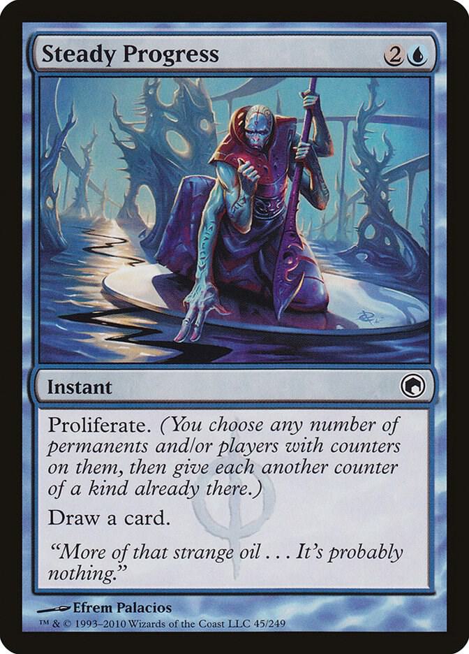 Steady Progress 45 (Scars of Mirrodin)  - Foil | Good Games Adelaide SA