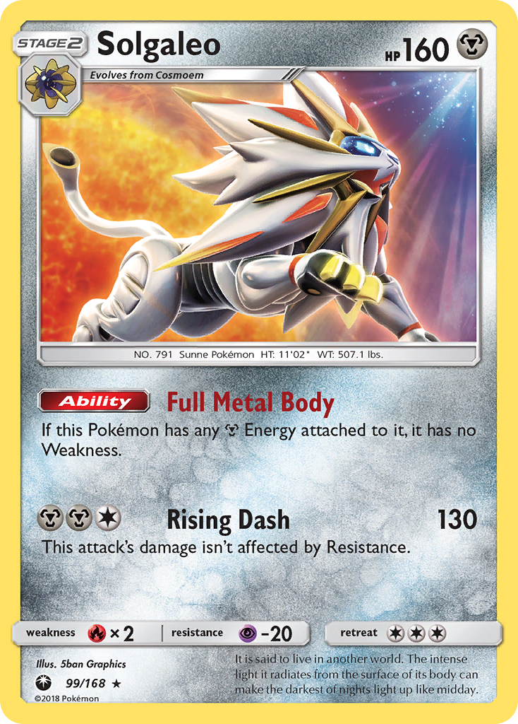 Solgaleo (99/168) [Sun & Moon: Celestial Storm] | Good Games Adelaide SA