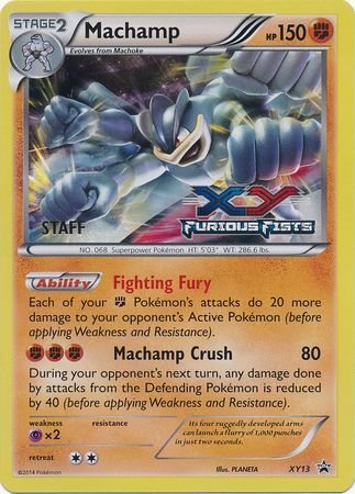 Machamp (XY13) (Staff) [XY: Black Star Promos] | Good Games Adelaide SA