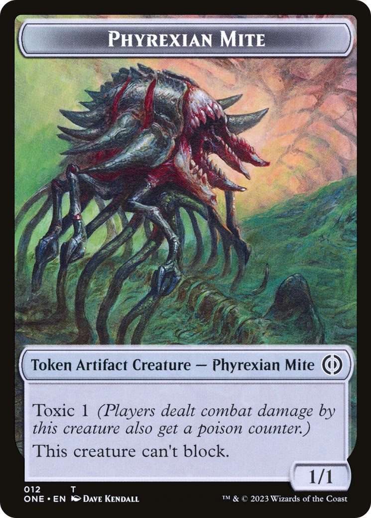 Phyrexian Mite (012) // The Hollow Sentinel Double-Sided Token [Phyrexia: All Will Be One Tokens] | Good Games Adelaide SA