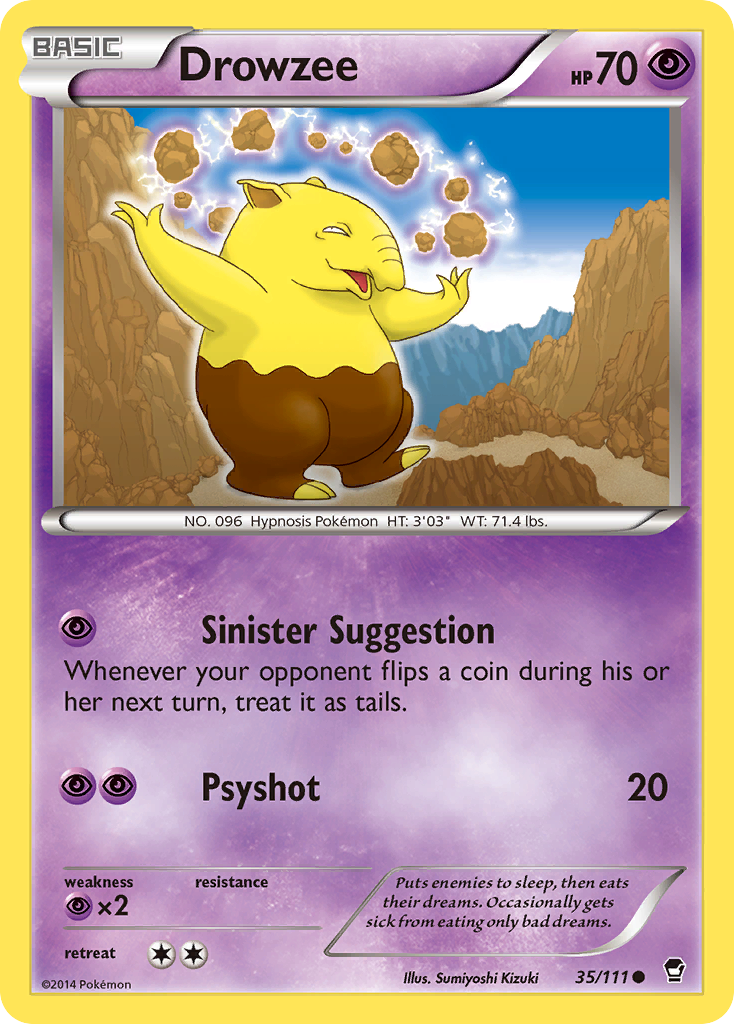 Drowzee (35/111) [XY: Furious Fists] | Good Games Adelaide SA