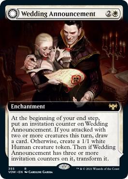 Wedding Announcement Extended Art 355 (Innistrad: Crimson Vow)  - Foil | Good Games Adelaide SA