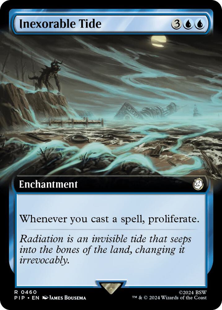 Inexorable Tide Extended Art 460 (Universes Beyond: Fallout)  - Foil | Good Games Adelaide SA