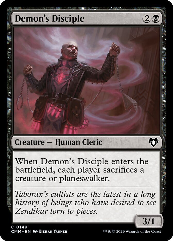 Demon's Disciple 149 (Commander Masters)  - Foil | Good Games Adelaide SA