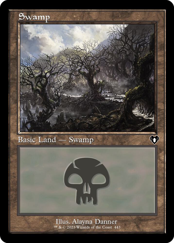 Swamp 443 (Commander Masters)  - Retro Foil | Good Games Adelaide SA