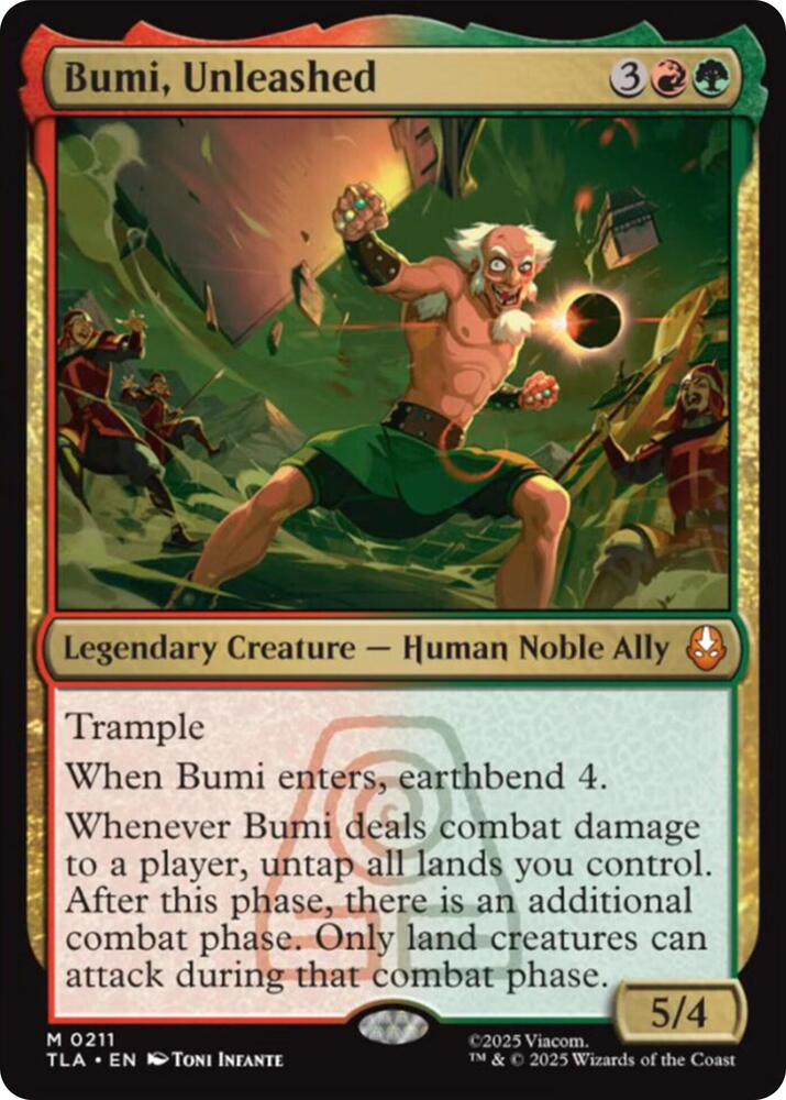 Bumi, Unleashed 211 (Avatar: The Last Airbender)  - Foil | Good Games Adelaide SA