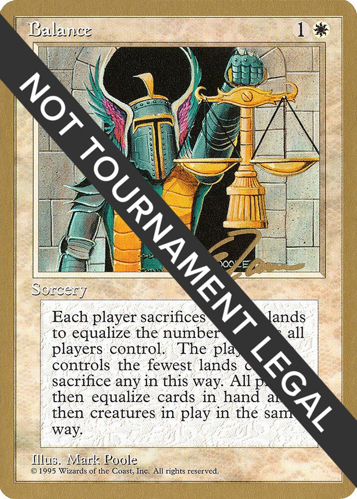 Balance 1996 Eric Tam 4ED  (World Championship Decks)  | Good Games Adelaide SA