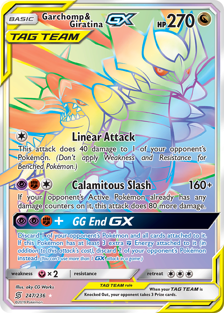 Garchomp & Giratina GX (247/236) [Sun & Moon: Unified Minds] | Good Games Adelaide SA