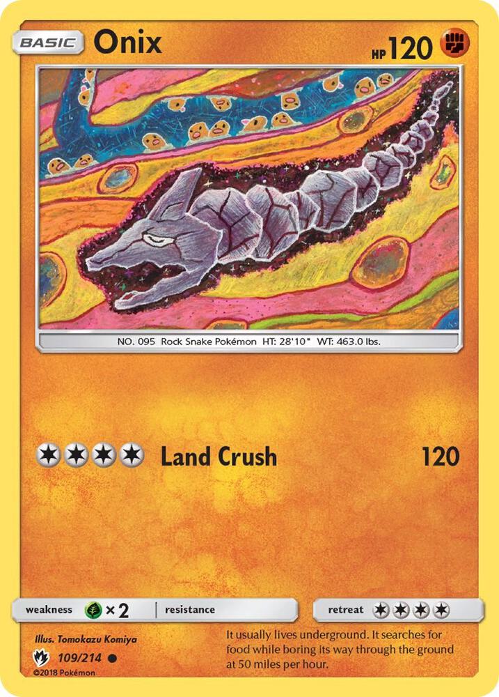 Onix 109/214 (SM - Lost Thunder)  | Good Games Adelaide SA