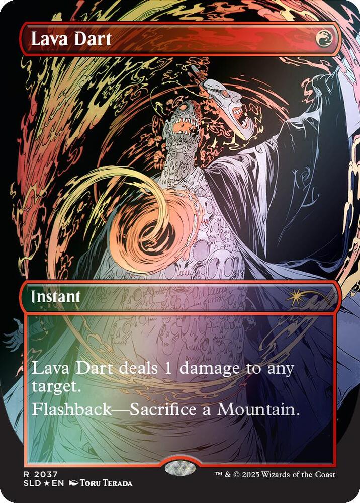 Lava Dart Rainbow Foil 2037 (Secret Lair Drop Series)  - Foil | Good Games Adelaide SA