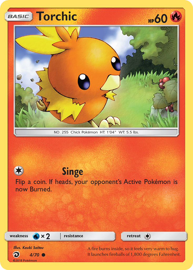 Torchic (4/70) [Sun & Moon: Dragon Majesty] | Good Games Adelaide SA