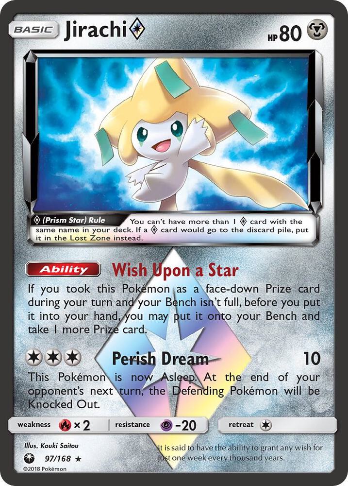 Jirachi Prism Star 97/168 (SM - Celestial Storm)  - Holofoil | Good Games Adelaide SA
