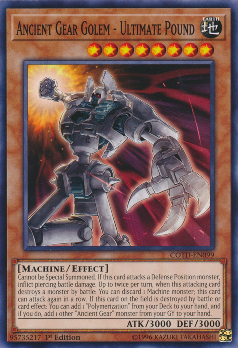 Ancient Gear Golem - Ultimate Pound [COTD-EN099] Common | Good Games Adelaide SA