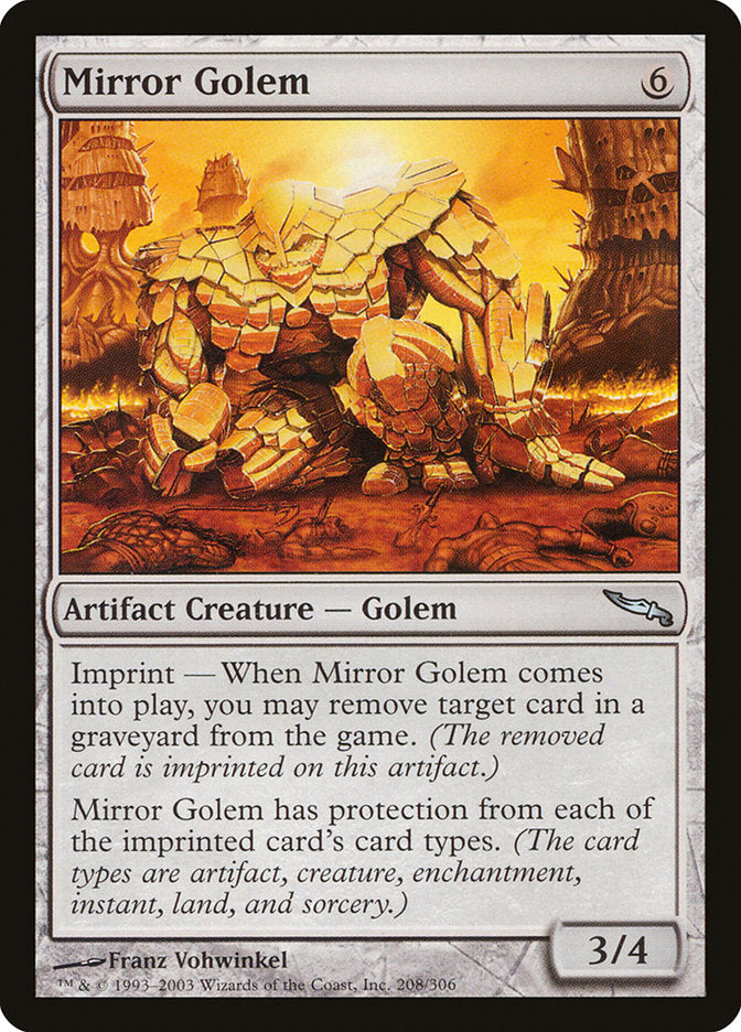 Mirror Golem 208 (Mirrodin)  - Foil | Good Games Adelaide SA