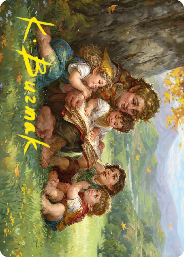Samwise Gamgee Art Card 19 81 Gold Stamped Signature 19 (Art Series: Universes Beyond: The Lord of the Rings: Tales of Middle-earth)  | Good Games Adelaide SA