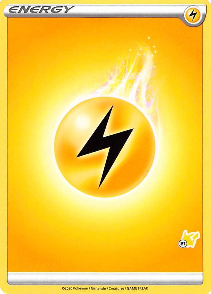 Lightning Energy 21 Pikachu Stamped  (Battle Academy 2022)  | Good Games Adelaide SA