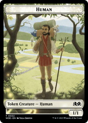 Human // Food (0013) Double-Sided Token [Wilds of Eldraine Tokens] | Good Games Adelaide SA