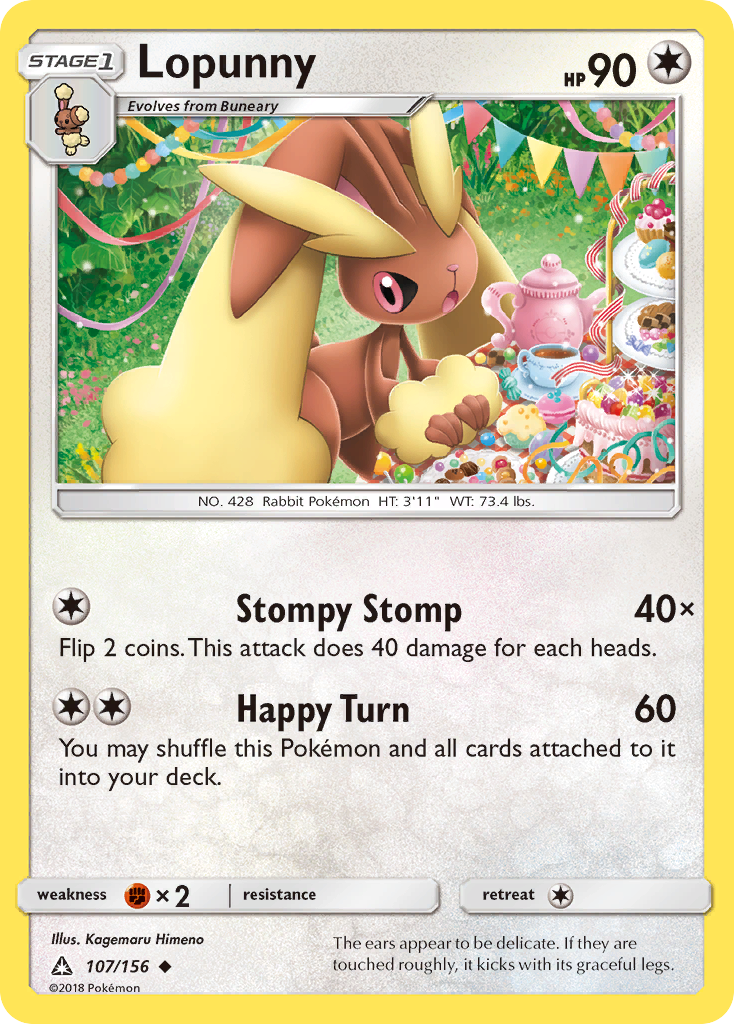 Lopunny (107/156) [Sun & Moon: Ultra Prism] | Good Games Adelaide SA
