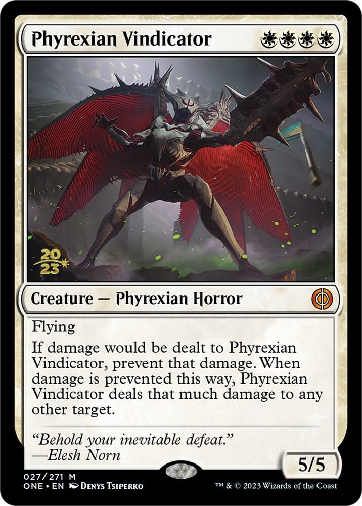 Phyrexian Vindicator 27 (Prerelease Cards)  - Foil | Good Games Adelaide SA