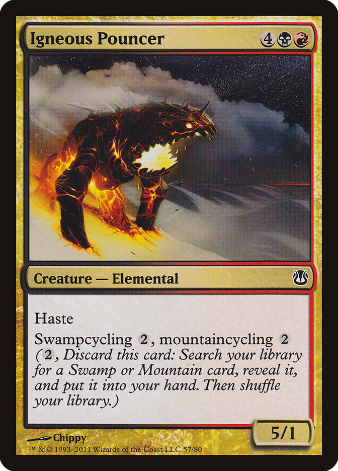 Igneous Pouncer 57 (Duel Decks: Ajani vs. Nicol Bolas)  | Good Games Adelaide SA