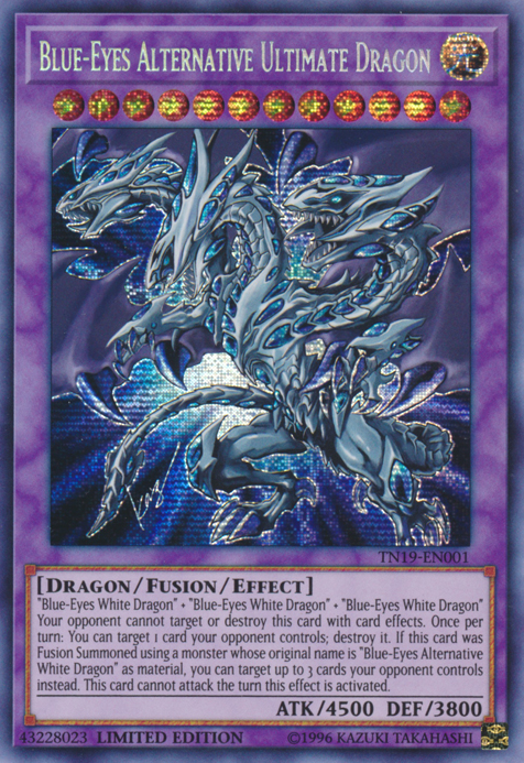 Blue-Eyes Alternative Ultimate Dragon [TN19-EN001] Prismatic Secret Rare | Good Games Adelaide SA