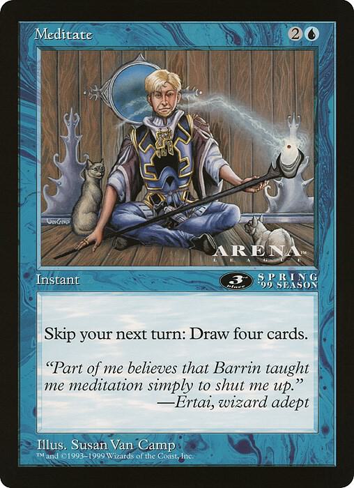 Meditate 3rd Place Arena League  (Oversize Cards)  | Good Games Adelaide SA